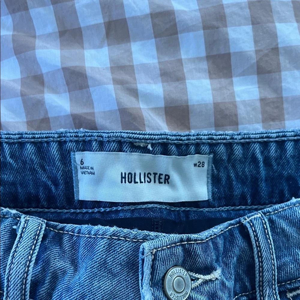 Hollister Denim Mini Skirt with Star Patch - Light Blue - Picture 2 of 8